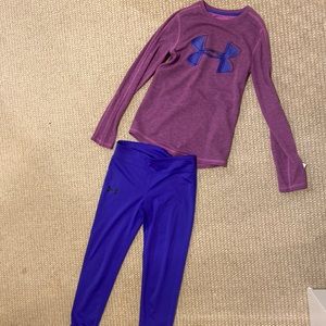 Girls size medium under armour outfit